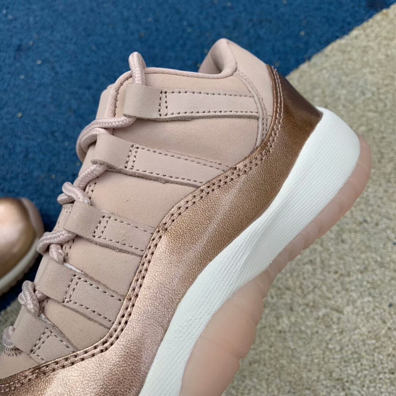 Authentic Air JORDAN 11 Low Rose Gold women